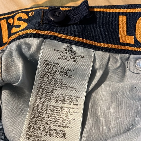 Levi’s 510 Skinny Fit Jeans Size 18 Regular - Picture 6 of 6